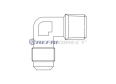 brass fittings Castel, elbows SAE per NPT Mod. 7220/3 3/8 SAE X 3/8 NPT